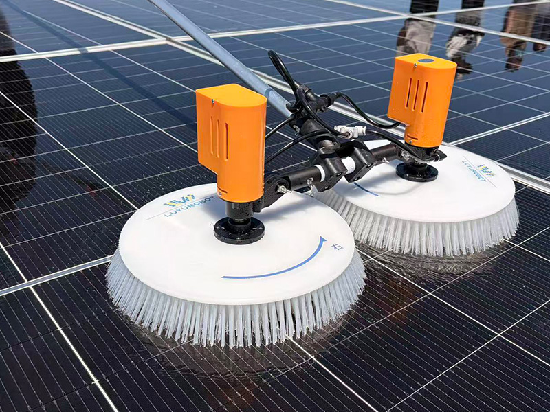 Double head disc electric cleaning machine